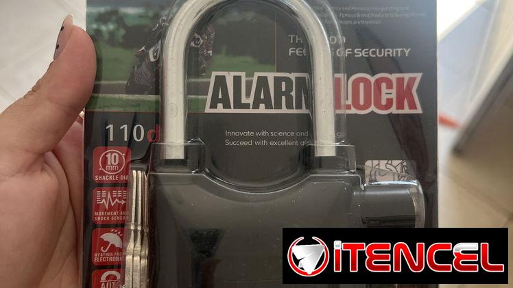 Candado con alarma. Nuevo