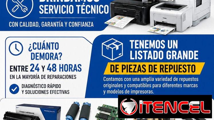 Servicio técnico reparación impresoras