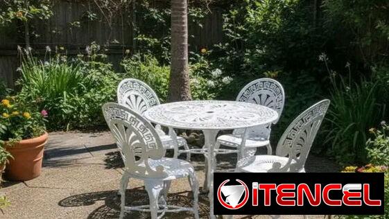 Mesas redonda de 4 sillas para exteriores