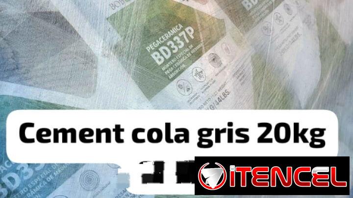 Cemento cola gris de 20 kg para cerámica y porcelanatos