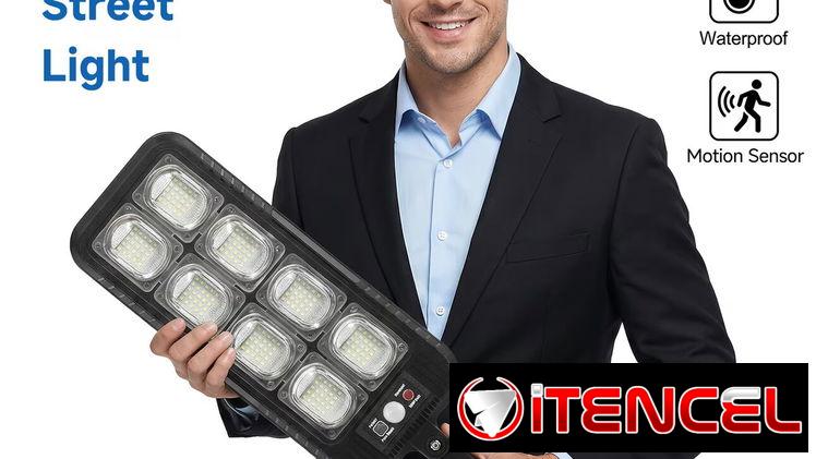 Lampara o Luces solares de exterior,2000w, 300 luces LED para exterior