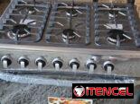 Cosina con 6 quemadores