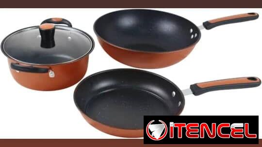 Juego de Cazuelas  Wok de 30 cm / Cacerola de 24 cm / Sartén de 24 cm mensajeria gratis