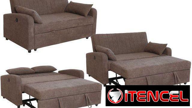 Sofá cama color Carmelita exelente calidad importados nuevos en caja