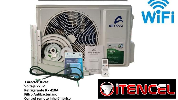 *Split all novu de 1 Tonelada con todos los accesorios* *Soporte y regulador de voltaje*   – Precio 260 USD – Con transp