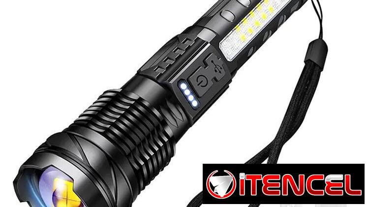 Linterna recargale Modelo Superior y 7 tipos de Luces 10$