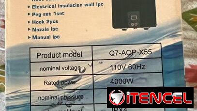 Calentador de agua eléctrico instantáneo 110volt + Ducha incluida !!!!