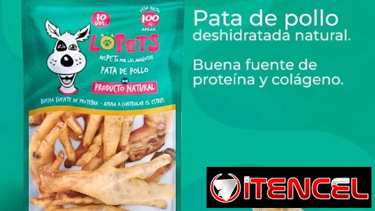 Patas de pollo deshidratadas para perros
