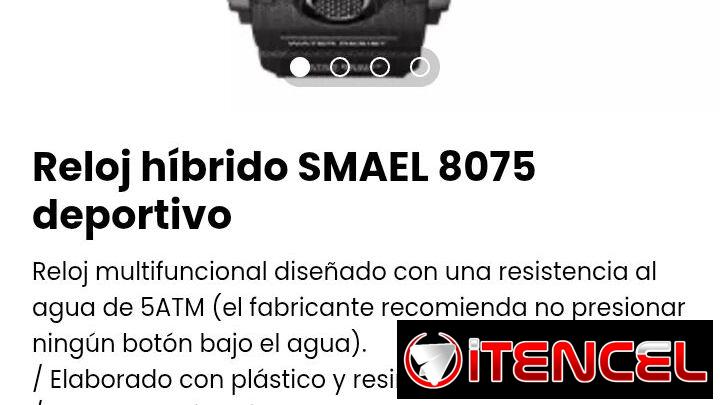 Reloj híbrido SMAEL 8075 deportivo. Nuevo