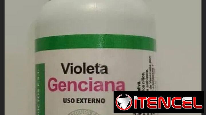 Venta de Violeta Genciana . Frasco de 30 ML en 2000 pesos