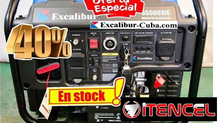 40% de descuento en el generador inverter Excalibur S5500XiE de 5,5 kW con arranque eléctrico y control remoto (disponib