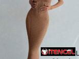 Vestido tejido de playa