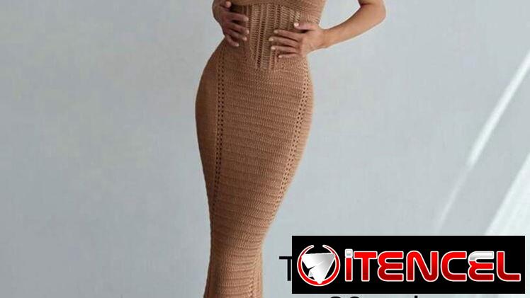 Vestido tejido de playa