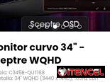 Monitor curvo 34″ – Sceptre WQHD Modelo: C345B-QUT168