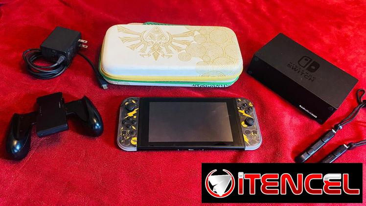 vendo nintendo switch clasica v2 pirateada llena de juegos edicion limitada