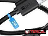 Cables de Datos y Carga, largos! de 2m. iPhone, Tipo C y MicroUsb. Nuevos en su caja de excelente calidad. 52419568