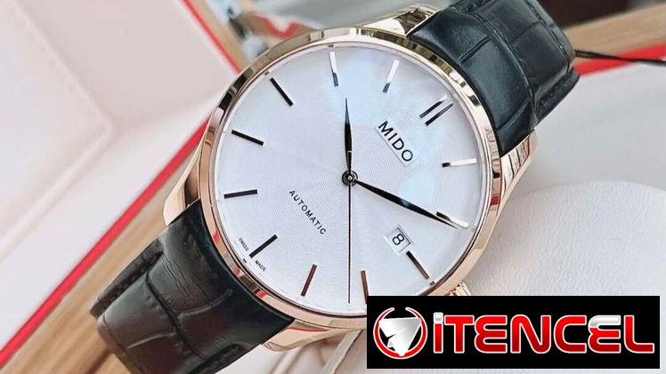 RELOJ DE LUJO SUIZO AUTOMATICO MARCA MIDO BELLUNA 2 (M0244073603100) CRISTAL ZAFIRO , MANILLA CUERO Y MÁS  58049738