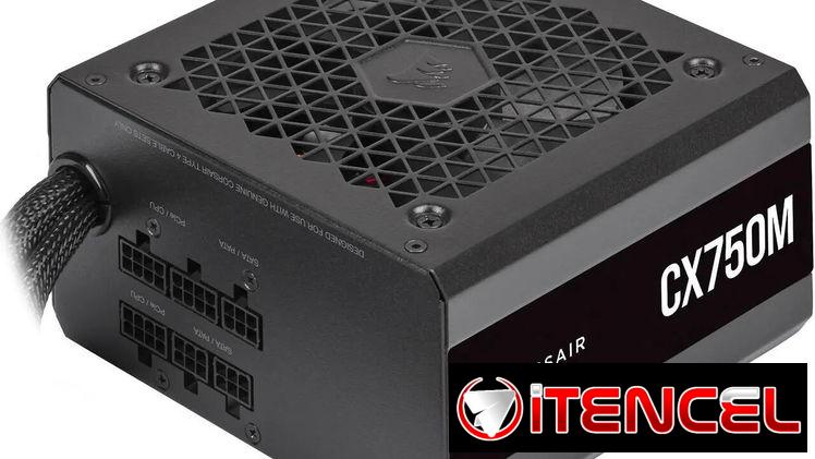 Fuente de alimentación semimodular CORSAIR CX-M CX750M de 750 W, formato ATX, con certificación 80 PLUS BRONZE. 52815418
