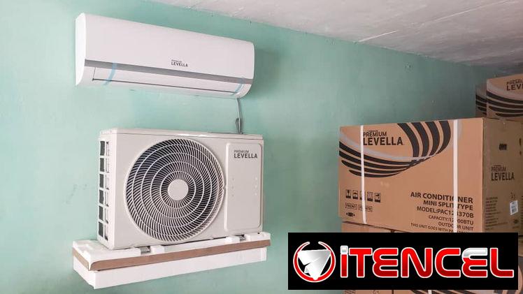 Split 1.5 toneladas Premium Levella EEUU Tuberías 3m Cobre precio $590 USD Transporte Incluido, garantía 3 meses