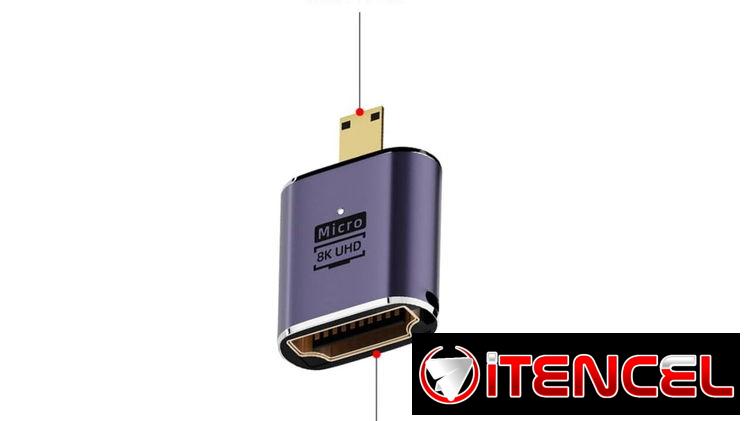 – Adaptador Micro HDMI para HDMI 8K