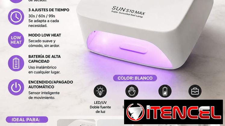 Lámpara recargable para el secado de las uñas