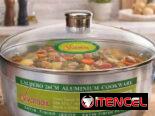 Cazuela de aluminio con tapa 🍲🔥