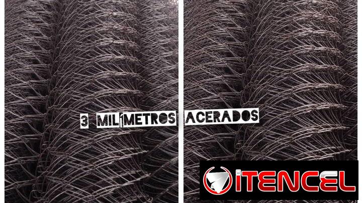Rollos de cercas acerados 3 mm acerados 10 m largo x 1.80 ancho