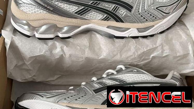 Asics gel kayano-14 white/ graphite/ black