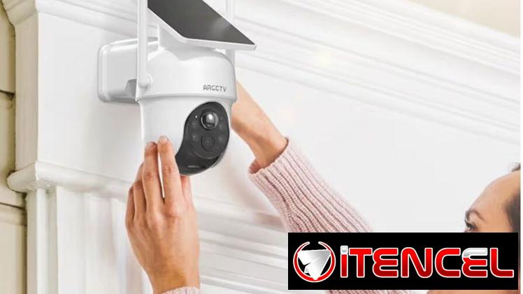 ☎️53544655 🛵 Entrega Gratis ⭐ Kit de Cámaras de Seguridad Solar Inalámbricas 4MP (4 Cámaras)⭐