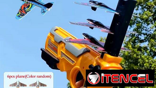 ✈️🔫 LANZADOR DE AVIONES CON PISTOLA CATAPULTA DISPONIBLE 🔫✈️