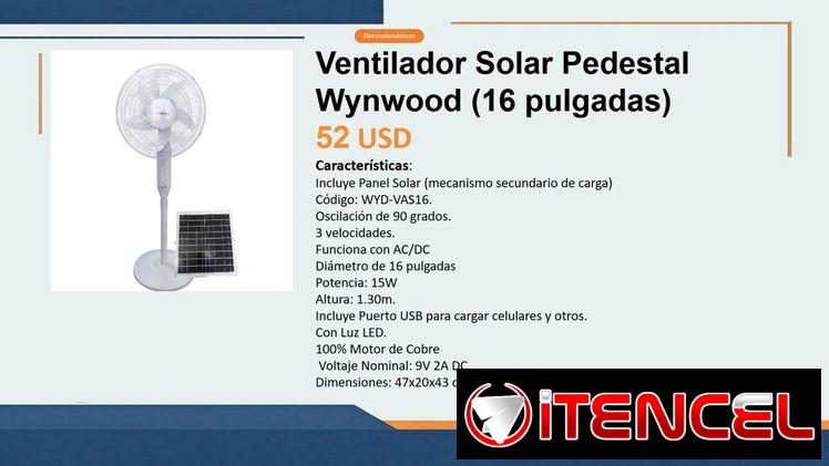 Ventilador Recargable de Pedestal