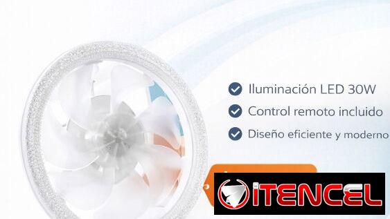LED LÁMPARA CON VENTILADOR INTEGRADO