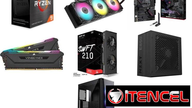 ESTRENA PC AM4 Ryzen 9 5900X 🤩 Asus ROG Strix B550-F Wifi -32GB -RX 7700XT -850W 🆕 0km