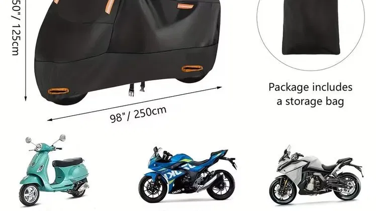 CAPA MOTOS Y BICIMOTOS PARA SOL Y LLUVIA