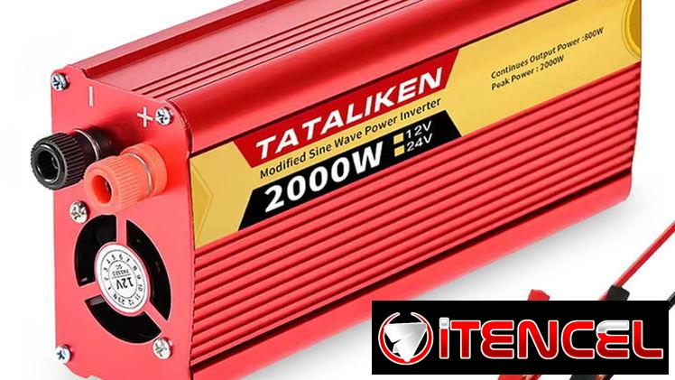 Inversor Convertidor Tataliken F-2000A 800W / 2000W (Pico) DC 12V a 110V AC.