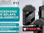 Kit nuevos micrófonos F11, inalámbricos, recargables d solapa más tiempo, alcance y más calidad de sonido
