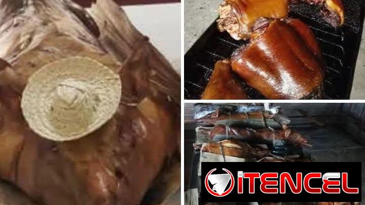 Cerdo asado para 20.personas
