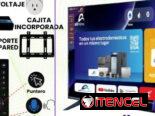 Televisores de 43 y de 50 pulgadas con cajita, soporte y regulador de voltaje incluidos en el precio al mejor precio.
