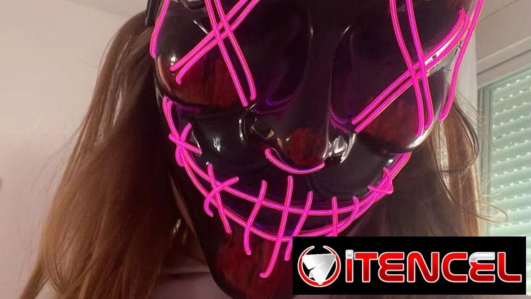 MASCARAS CON LUCES NEON NUEVA . HALLOWEEN, PURGA