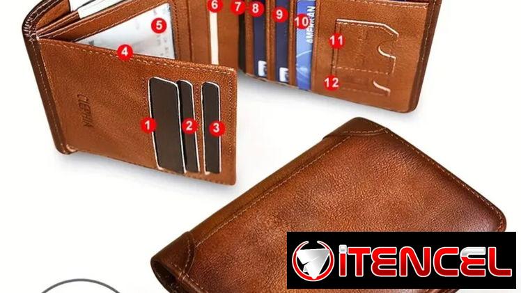 Elegante amplia funcional y segura billetera