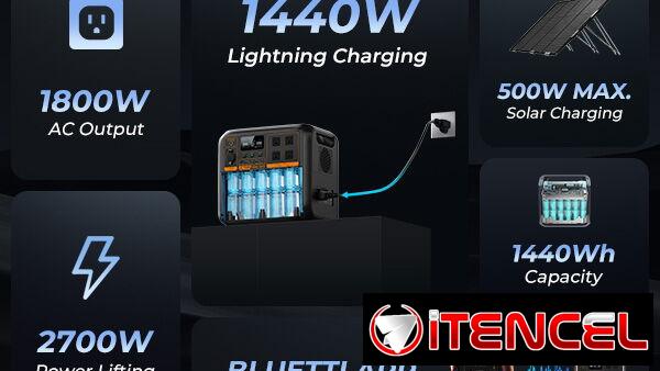 💡BLUETTI💡AC180P 2700/1800W – 1440WH BATERÍA LIFEPO4. MENSAJERÍA CON FACTURA Y GARANTÍA. TL 54833699