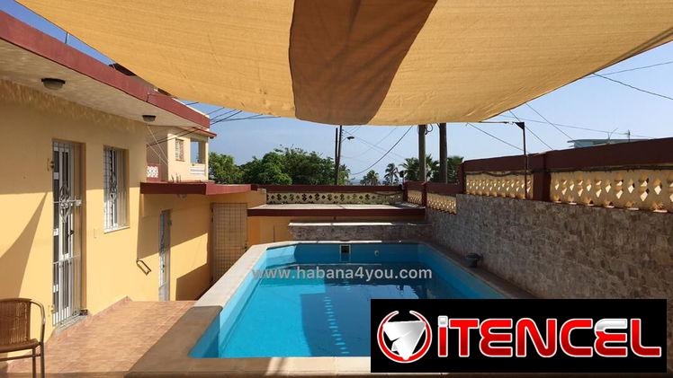 Renta muy cerca del mar ⛵ Boca Ciega, 5 hab climat, piscina con recirculación+53 52463651 ,a 2 cuadras del mar, D