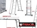 Escalera multipocicion 4×4 de aluminio