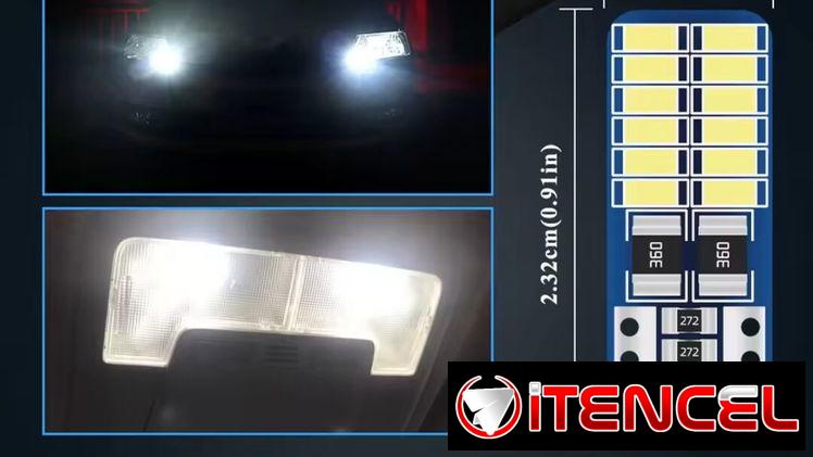 Bombillos LED de cola de pescado  sueltos a 1 USD calidad para stop, intermitentes, posición pizarra.