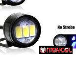 Luces led q parpadean estrobo se ponen en la base de los espejos en la moto