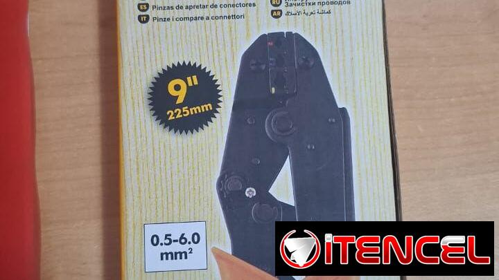 Alicate [Aprieta terminales]crimpador de trinquete de 9″/225mm″Multifuncional