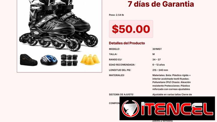 Calidad y seguridad en tu nuevo Conjunto de patines con bolso incluido VPT#-0099