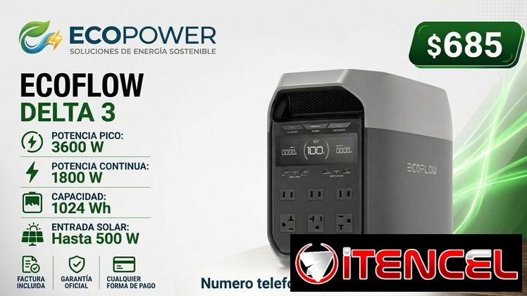 ⚡️ECOFLOW CLASSIC–3600W–Mejores calidades y precios en EcoPower⚡️✅️