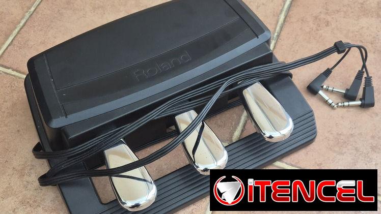 Pedal triple Roland original para piano digital / teclado MIDI. 🎹
