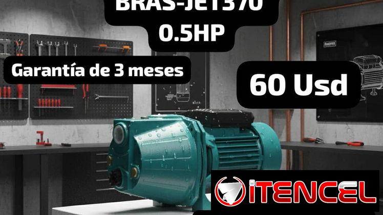 BOMBA DE AGUA AUTOCEBANTE BRAS-JET370  0.5HP, Garantía de 3 meses, Entrega por un mínimo costo adicional de 1 Usd para t